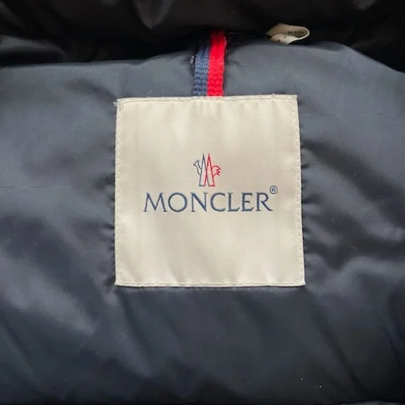 Moncler Kids Yang Long Down Jacket in Night Blue
